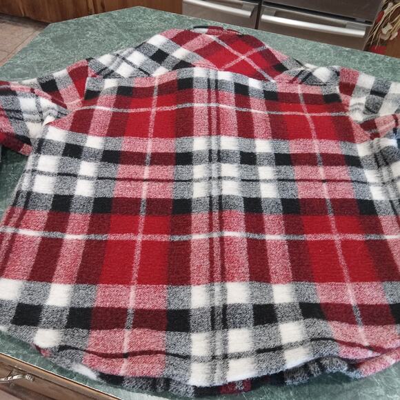 Zara Shacket Jacket Mens Womens Oversized Small Plaid Wool Blend Overshirt Cozy - Picture 8 of 14